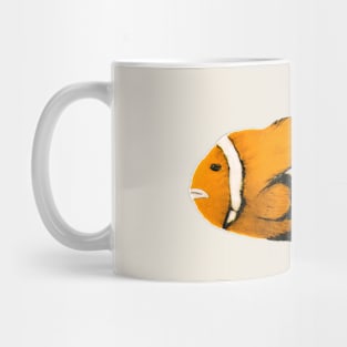 Clown fish orange with white stripes Mug